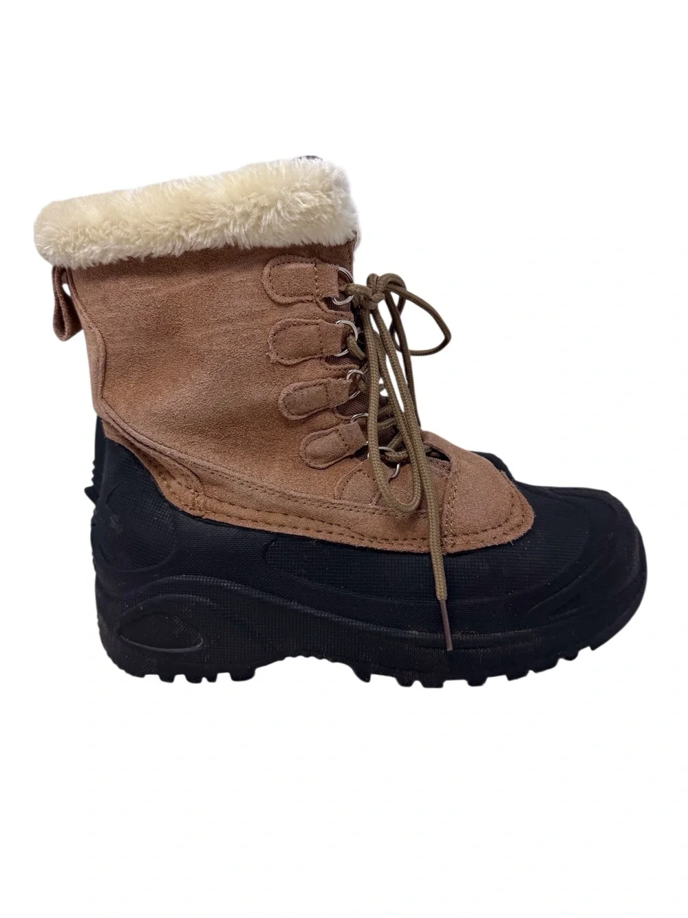 Itasca Thinsulate 3M tan waterproof lace up snow boot #657211 women’s size 7 EUC
